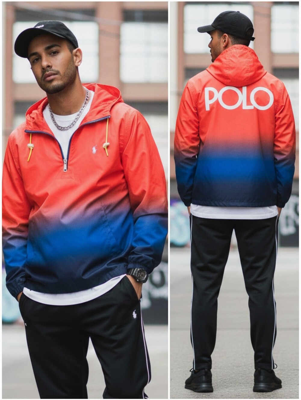 NWOT Polo by Ralph Lauren L Sporty Streetwear Anorak Waterproof Windbreaker